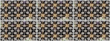 El yapımı çiçek ve bitki koleksiyonu. Şirin karalama çiçekleri olan kusursuz çiçek desenleri. Raster illüstrasyonu. Raster illüstrasyonu. Eskiz tarzı siyah ve gri renkler.