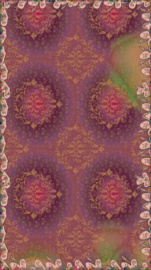 Küçük çiçekteki sevimli çiçek deseni. Kusursuz. Raster illüstrasyonu.