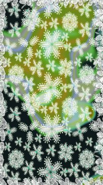 Nazikçe, güzel çiçek arkaplanı. Gri ve nötr renkte çiçekler. Raster çiçek desenli ve çiçekli..