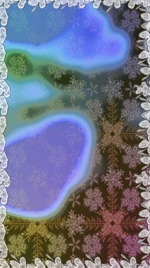 Raster illüstrasyonu. Mavi ve gri renkte çiçekler. Çiçek süsü ile kusursuz desen.