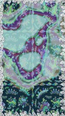 Raster deseni. Çiçekler, suluboya ile dikişsiz çiçek deseni. Küçük çiçek Güzel Çiçek desen.