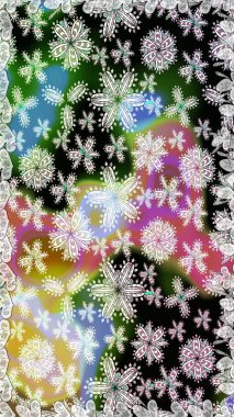 Tarafsız ve siyah renklerde çiçekler. Elle boyanmış suluboya, kusursuz çiçekler ve bitkiler..