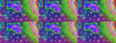 Çizim çiçek deseni duvar kağıdı, web sitesi arka planı, ambalaj kağıdı, davetiye, broşür, afiş veya web sitesi için kullanılabilir. El çizimi Raster çizimi. Parlak elementlerin.