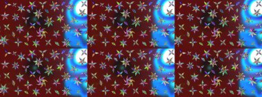 Küçük çiçekteki sevimli çiçek deseni. Raster illüstrasyonu. Çizim.