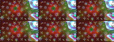 Parlak çiçekli halı renginde çizim deseni.