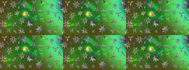 Raster düz çiçek çizim deseni. Hediye ambalaj kağıdı, tebrik kartları, posterler ve pankart tasarımı. Renkli çiçekler.