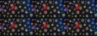 Suluboya çiçekli çiçek deseni. Raster illüstrasyonu. Asyalı tekstil renkleri.