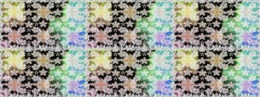 Raster illüstrasyonu. Şatafatlı bahar bahçesi dokusu. Çiçek deseni. Çiçeksiz arkaplan.