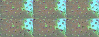 Modern çiçek arkaplanı. Parlak renkli çiçekleri ve gri ve bej renkli yaprakları olan harika bir çiçek deseni. Moda baskıları için zarif bir şablon. Halk stili.