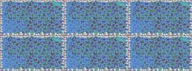 Erkekler, kızlar, elbiseler, duvar kağıtları için soyut, pürüzsüz desen. Mavi arka planda suluboya kelebekler. Fantezi sevimli illüstrasyon. Raster illüstrasyonu.