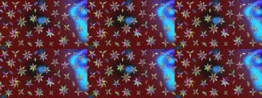 Çiçekli yumuşak bir eskiz şekli. Raster çiçekleri klasik tarzda çizilmiş. Kibar, bahar çiçekleri kırmızı ve kahverengi renklerde. Raster illüstrasyonu.