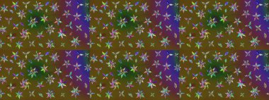 Renkli çizim kalıbı. Çiçek arkaplan. Çiçek duvar kâğıdı. Raster illüstrasyonu. Renklerde sevimli tekstil.