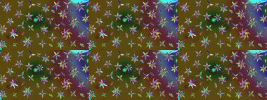 Çiçekli çiçek deseni, suluboya. Raster deseni. Küçük çiçekte güzel bir çiçek deseni..