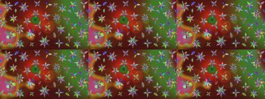 El yapımı çiçek ve bitki koleksiyonu. Raster illüstrasyonu. Eskiz tarzı renklerde. Şirin karalamalı çiçek desenli çizim. Raster illüstrasyonu.