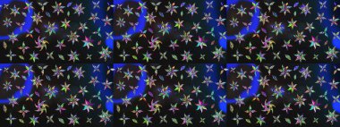 Raster illüstrasyonu. Küçük çaplı çiçeklerdeki basit şirin desenler. Tekstil veya kitap kapakları, imalat, duvar kağıtları, baskı, hediye paketi ve yapıştırma kitabı için çiçek eskiz geçmişi.