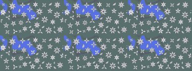 Davetiye ve kartpostal tasarımı için dekoratif çiçek unsurları. Yapraklı çizim şekli. Şirin, zarif çiçekler Raster illüstrasyonu. Tekstil için figür. Poster veya kapak için arkaplan.