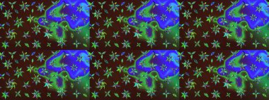 Simple cute pattern in small-scale flowers. Raster illustration. Floral sketch background for textile or book covers, manufacturing, wallpapers, print, gift wrap and scrapbooking.