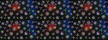 Renkler üzerine çiçek desenli çizimler, el yapımı papatyalar, papatyalar. Tekrar eden çiçek arkaplanı, zarif çiçek duvar kağıdı.