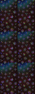 Tekstil, kumaş, kapaklar, duvar kağıtları, baskı, naylon, koleksiyon defteri, örgü, dekupaj için güzel bir eskiz. Küçük gri ve kahverengi çiçeklerle oldukça eski bir besin torbası deseni.