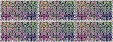 Çiçeksiz desenlerin resmi. Vadinin gri renkli çiçekleri.