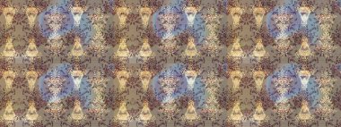 Renkli arka planda güzel kar taneleri. Raster kar taneleri deseni. Raster illüstrasyonu.