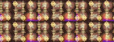 Kar Tanesi Mozaik ikonu. Sembol kışı, donmuş, Noel, yeni yıl tatili. Grafiksel element dekorasyonu. Raster illüstrasyonu. Düz dizayn. Kahverengi, bej ve sarı siluet kar tanesi tabelası.