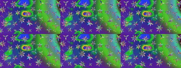 Küçük çaplı çiçeklerdeki basit şirin desenler. Tekstil veya kitap kapakları, imalat, duvar kağıtları, baskı, hediye paketi ve yapıştırma kitabı için çiçek eskizi geçmişi. Raster illüstrasyonu.