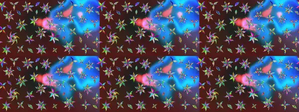 Güzel eskiz şekli. Raster çiçekli arka plan. Yazdır. Güzel kumaş deseni. Renkli Yaz Temalı eskiz kalıbı. Düz Çiçek Elementleri Tasarımı.