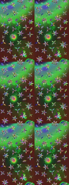 Renkli Bahar Teması eskiz kalıbı. Düz Çiçek Elementleri Tasarımı. Raster..