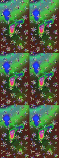 Küçük yeşil ve kahverengi çiçekli oldukça eski bir besin torbası deseni. Tekstil, kumaş, kapaklar, duvar kağıtları, baskı, naylon, koleksiyon defteri, örgü, dekupaj için güzel bir eskiz. Millefleurlar.