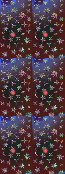 Raster Çiçek İllüstrasyonu 'nun şirin tekstili. Etnik çiçeklerle renklendirilmiş zarif eskiz deseni.