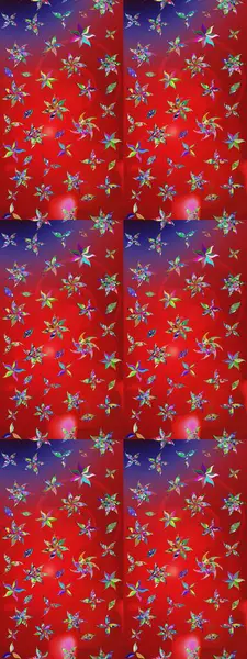 Çiçekli zambakların eskiz geçmişi. Çiçek tasarımı için inanılmaz bir kolaj cenneti tarzı. Parlak çiçekli kolaj çiçekleri kırmızı ve mor.