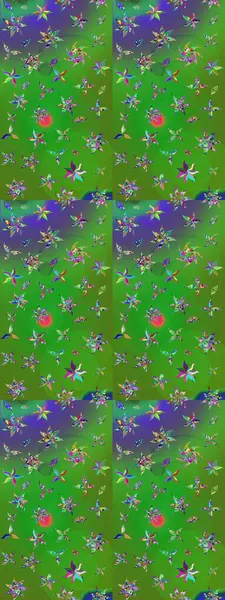 Yumuşak, yaz çiçekli arka plan. Çiçekli karalama şeklinde Raster çiçek deseni. Renkli çiçekler.