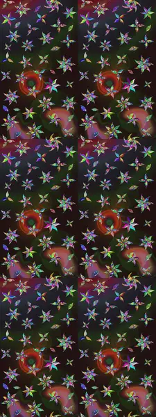 Renkli çiçekler. Çiçekli karalama şeklinde Raster çiçek deseni. Nazik, narin çiçek arkaplanı.