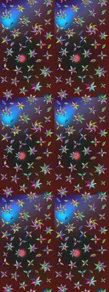 Renkli Yaz Temalı eskiz kalıbı. Sevimli çiçek raster deseni. Düz Çiçek Elementleri Tasarımı. Renkli çiçekler.