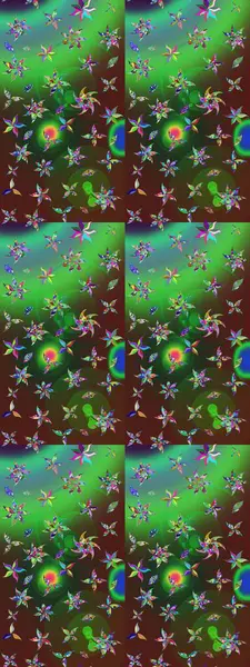 Elle çizilmiş sonbahar çiçeği deseni. Tekstil ve kapak tasarımı için mükemmel. Doodle tarzı. Renkli yeşil ve kahverengi çizim kalıpları. Yeşil ve kahverengi renkte çiçekler.