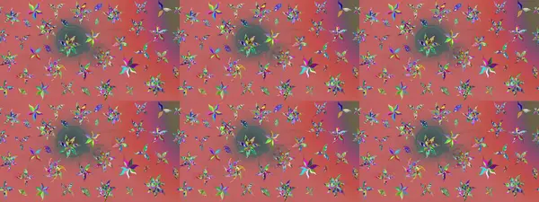 Düz Çiçek Elementleri Tasarımı. Raster illüstrasyonu. Zentangle soyut çiçekleri. Karalama çiçeği. Güzel kumaş deseni. Renkli Bahar Teması çizim şablonu.