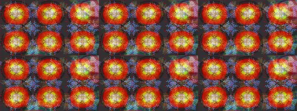 Kar tanesi renkli desen. Snowflakes desen. Raster kar taneleri arka plan. Renk arka plan üzerinde izole soyut kar taneleri ile düz tasarım. Raster illüstrasyon.