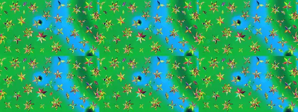 Doğal kozmetik ürünleri, parfüm, çiçekçi dükkanı için bahar ihalesi tasarımı. Paket kağıdı için en iyisi. Yeşil ve mavi lale çiçekli Raster eskiz deseni. Karşılama ya da düğün geçmişi olarak kullanılabilir.