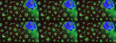 Küçük çiçekte güzel bir desen var. - Gri ve kahverengi çiçekler. Çiçek arkaplan. Raster deseni. Çiçek kompozisyonu. Çiçek kolajı. Doğa.