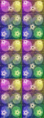 Retro tarzı, kış elementleri. Modern soyut tasarım posteri, kapak, nötr, yeşil ve mor renkli kart tasarımı. Son moda kar taneleri ve elementler onun kartlarını gösteriyor. Kar taneleri tasarımı.