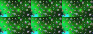 Varicolo Raster çizimi. Bir sürü soyut çiçekli tropik eskiz deseni. Küçük çiçekte sevimli çiçek deseni var..