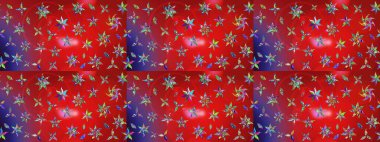 Raster illüstrasyonu. Küçük çiçekli şirin bir desen. Çiçek ve yapraklı çiçek deseni.