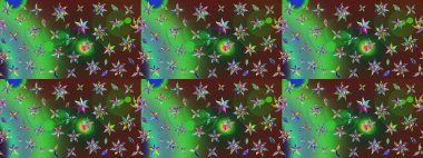 Küçük çiçekteki sevimli çiçek deseni. Raster illüstrasyonu. Tony 'nin kumaş kalıbını çiz. Modaya uygun kumaş deseni.