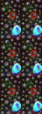 Çiçekli karalama şeklinde Raster çiçek deseni. Yumuşak, yaz çiçekli arka plan. Renkli çiçekler.