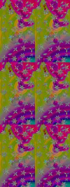 Yapraklı çizim şekli. Poster ya da kapak için arka plan. Şirin, zarif çiçekler Raster illüstrasyonu. Tekstil için figür. Davetiye ve kartpostal tasarımı için dekoratif çiçek unsurları.