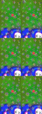 Gömlek, arka plan modelini çiz. Tropik çiçekler. Renkli çiçekler.