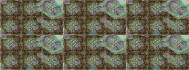 Çiçeksel kahverengi, pürüzsüz desen. Raster çiçek izi. Klasik taslak çizimi.