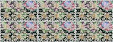 Renkli Bahar Temalı Kusursuz Arkaplan. Çiçekle kusursuz desen. Düz Çiçek Elementleri Tasarımı. Gri renkli çiçekler.