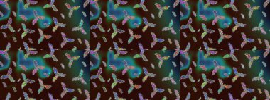 Renkli arka planda güzel kar taneleri. Kar tanesi ikonu, izole edilmiş. Düz dizayn. Raster illüstrasyonu.